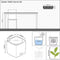 LECHUZA CUBE GLOSSY Green Wall Home Kit 14 - Plantenbakken - met uitneembare binnenbak - met bewateringssysteem - ALL-IN-ONE set - scharlakenrood hoogglans