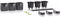 LECHUZA CUBE GLOSSY Green Wall Home Kit 14 - Plantenbakken - met uitneembare binnenbak - met bewateringssysteem - ALL-IN-ONE set - scharlakenrood hoogglans