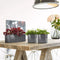 LECHUZA CUBE Glossy Triple - Plantenbakken - met uitneembare binnenbak - met bewateringssysteem - ALL-IN-ONE set - scharlakenrood hoogglans
