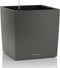 LECHUZA CUBE Premium 30 - Plantenbak - met uitneembare binnenbak - met bewateringssysteem - ALL-IN-ONE set met LECHUZA-PON - antraciet metallic