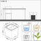 LECHUZA CUBE Premium 30 - Plantenbak - met uitneembare binnenbak - met bewateringssysteem - ALL-IN-ONE set met LECHUZA-PON - espresso metallic - LIMITED EDITION