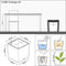 LECHUZA CUBE Premium 30 - Plantenbak - met uitneembare binnenbak - met bewateringssysteem - ALL-IN-ONE set met LECHUZA-PON - zilver metallic hoogglans