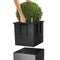 LECHUZA CUBE Premium 30 - Plantenbak - met uitneembare binnenbak - met bewateringssysteem - ALL-IN-ONE set met LECHUZA-PON - wit hoogglans