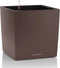 LECHUZA CUBE Premium 40 - Plantenbak - met uitneembare binnenbak - met bewateringssysteem - ALL-IN-ONE set met LECHUZA-PON - espresso metallic