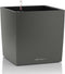 LECHUZA CUBE Premium 40 - Plantenbak - met uitneembare binnenbak - met bewateringssysteem - ALL-IN-ONE set met LECHUZA-PON - antraciet metallic