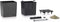 LECHUZA CUBE Premium 40 - Plantenbak - met uitneembare binnenbak - met bewateringssysteem - ALL-IN-ONE set met LECHUZA-PON - zilver metallic