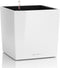 LECHUZA CUBE PREMIUM 50 - Plantenbak - met uitneembare binnenbak - met bewateringssysteem - ALL-IN-ONE set met LECHUZA-PON - wit hoogglans
