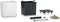 LECHUZA CUBE PREMIUM 50 - Plantenbak - met uitneembare binnenbak - met bewateringssysteem - ALL-IN-ONE set met LECHUZA-PON - wit hoogglans