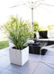 LECHUZA CUBE PREMIUM 50 - Plantenbak - met uitneembare binnenbak - met bewateringssysteem - ALL-IN-ONE set met LECHUZA-PON - wit hoogglans
