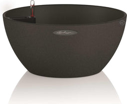 LECHUZA CUBETO Stone 30 - Plantenbak - met uitneembare binnenbak - met bewateringssysteem - ALL-IN-ONE set met LECHUZA-PON - grafietzwart