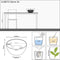 LECHUZA CUBETO Stone 30 - Plantenbak - met uitneembare binnenbak - met bewateringssysteem - ALL-IN-ONE set met LECHUZA-PON - zandbeige