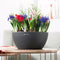 LECHUZA CUBETO Stone 30 - Plantenbak - met uitneembare binnenbak - met bewateringssysteem - ALL-IN-ONE set met LECHUZA-PON - kwarts wit