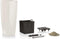 LECHUZA CUBICO ALTO PREMIUM 40 - Plantenbak - met uitneembare binnenbak - met bewateringssysteem - ALL-IN-ONE set met LECHUZA-PON - wit hoogglans