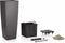 LECHUZA CUBICO ALTO PREMIUM 40 - Plantenbak - met uitneembare binnenbak - met bewateringssysteem - ALL-IN-ONE set met LECHUZA-PON - scharlakenrood hoogglans