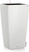 LECHUZA CUBICO Color 22 - Plantenbak - met uitneembare binnenbak - met bewateringssysteem - ALL-IN-ONE set met LECHUZA-PON - wit