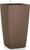 LECHUZA CUBICO Color 30 - Plantenbak - met uitneembare binnenbak - met bewateringssysteem - ALL-IN-ONE set met LECHUZA-PON - muskaat