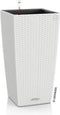 LECHUZA CUBICO Cottage 30 - Plantenbak - met uitneembare binnenbak - met bewateringssysteem - ALL-IN-ONE set met LECHUZA-PON - wit