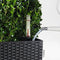 LECHUZA CUBICO Cottage 30 - Plantenbak - met uitneembare binnenbak - met bewateringssysteem - ALL-IN-ONE set met LECHUZA-PON - graniet