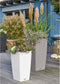 LECHUZA CUBICO Cottage 30 - Plantenbak - met uitneembare binnenbak - met bewateringssysteem - ALL-IN-ONE set met LECHUZA-PON - wit