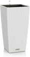 LECHUZA CUBICO Cottage 30 - Plantenbak - met uitneembare binnenbak - met bewateringssysteem - ALL-IN-ONE set met LECHUZA-PON - wit