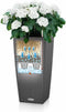 LECHUZA CUBICO Cottage 30 - Plantenbak - met uitneembare binnenbak - met bewateringssysteem - ALL-IN-ONE set met LECHUZA-PON - wit