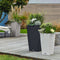 LECHUZA CUBICO Cottage 30 - Plantenbak - met uitneembare binnenbak - met bewateringssysteem - ALL-IN-ONE set met LECHUZA-PON - wit