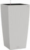 LECHUZA CUBICO Cottage 40 - Plantenbak - met uitneembare binnenbak - met bewateringssysteem - ALL-IN-ONE set met LECHUZA-PON - licht grijs