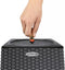 LECHUZA CUBICO Cottage 40 - Plantenbak - met uitneembare binnenbak - met bewateringssysteem - ALL-IN-ONE set met LECHUZA-PON - mokka