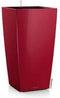 LECHUZA CUBICO PREMIUM 30 - Plantenbak - met uitneembare binnenbak - met bewateringssysteem - ALL-IN-ONE set met LECHUZA-PON - scharlakenrood hoogglans