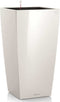 LECHUZA CUBICO PREMIUM 30 - Plantenbak - met uitneembare binnenbak - met bewateringssysteem - ALL-IN-ONE set met LECHUZA-PON - hoogglans wit