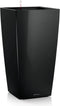 LECHUZA CUBICO PREMIUM 30 - Plantenbak - met uitneembare binnenbak - met bewateringssysteem - ALL-IN-ONE set met LECHUZA-PON - zwart hoogglans