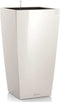 LECHUZA CUBICO PREMIUM 40 - Plantenbak - met uitneembare binnenbak - met bewateringssysteem - ALL-IN-ONE set met LECHUZA-PON - wit hoogglans