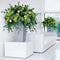 LECHUZA CUBICO PREMIUM 40 - Plantenbak - met uitneembare binnenbak - met bewateringssysteem - ALL-IN-ONE set met LECHUZA-PON - antraciet metallic