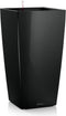 LECHUZA CUBICO PREMIUM 50 - Plantenbak - met uitneembare binnenbak - met bewateringssysteem - ALL-IN-ONE set met LECHUZA-PON - zwart hoogglans