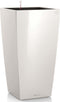 LECHUZA CUBICO PREMIUM 50 - Plantenbak - met uitneembare binnenbak - met bewateringssysteem - ALL-IN-ONE set met LECHUZA-PON - wit hoogglans