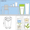 LECHUZA CUBICO PREMIUM 50 - Plantenbak - met uitneembare binnenbak - met bewateringssysteem - ALL-IN-ONE set met LECHUZA-PON - wit hoogglans