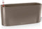 LECHUZA DELTA PREMIUM 10 - Plantenbak - met uitneembare binnenbak - met bewateringssysteem - ALL-IN-ONE set met LECHUZA-PON - taupe hoogglans