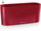 LECHUZA DELTA PREMIUM 10 - Plantenbak - met uitneembare binnenbak - met bewateringssysteem - ALL-IN-ONE set met LECHUZA-PON - scharlakenrood hoogglans