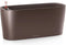 LECHUZA DELTA PREMIUM 20 - Plantenbak - met uitneembare binnenbak - met bewateringssysteem - ALL-IN-ONE set met LECHUZA-PON - Espresso metallic