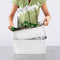 LECHUZA DELTA PREMIUM 20 - Plantenbak - met uitneembare binnenbak - met bewateringssysteem - ALL-IN-ONE set met LECHUZA-PON - hoogglans wit