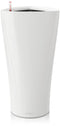 LECHUZA DELTA PREMIUM 30 Plantenbak - met uitneembare binnenbak - met bewateringssysteem - ALL-IN-ONE set met LECHUZA-PON -- wit hoogglans
