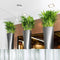 LECHUZA DELTA PREMIUM 30 Plantenbak - met uitneembare binnenbak - met bewateringssysteem - ALL-IN-ONE set met LECHUZA-PON -- wit hoogglans