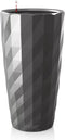 LECHUZA DIAMANTE Premium 40 - Plantenbak - met uitneembare binnenbak - met bewateringssysteem - ALL-IN-ONE set met LECHUZA-PON - antraciet hoogglans