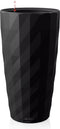 LECHUZA DIAMANTE Premium 40 - Plantenbak - met uitneembare binnenbak - met bewateringssysteem - ALL-IN-ONE set met LECHUZA-PON - mat zwart