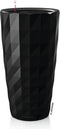 LECHUZA DIAMANTE Premium 40 - Plantenbak - met uitneembare binnenbak - met bewateringssysteem - ALL-IN-ONE set met LECHUZA-PON - mat zwart