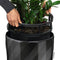 LECHUZA DIAMANTE Premium 40 - Plantenbak - met uitneembare binnenbak - met bewateringssysteem - ALL-IN-ONE set met LECHUZA-PON - mat zwart
