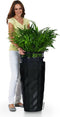 LECHUZA DIAMANTE Premium 40 - Plantenbak - met uitneembare binnenbak - met bewateringssysteem - ALL-IN-ONE set met LECHUZA-PON - mat zwart