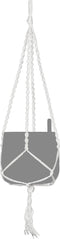 LECHUZA Macramé BOHO 90 - Plantenhanger - 85 cm lengte - wit