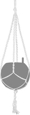 LECHUZA Macramé BOHO 90 - Plantenhanger - 85 cm lengte - wit