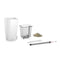 LECHUZA MAXI-CUBI - Premium tafelpot - Plantenbak - met uitneembare binnenbak - met bewateringssysteem - ALL-IN-ONE set met LECHUZA-PON - wit hoogglans